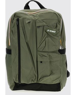 K-Way Ambert Ripstop Fabric Backpack - Green