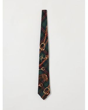 Polo Ralph Lauren Tartan Plaid Silk Tie - White