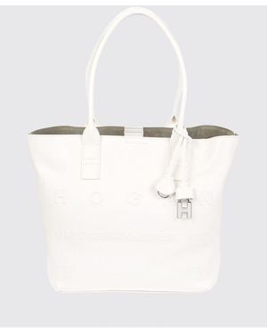 Hogan Script Leather Bag - White