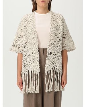 Brunello Cucinelli Strickjacke Damen - Natur