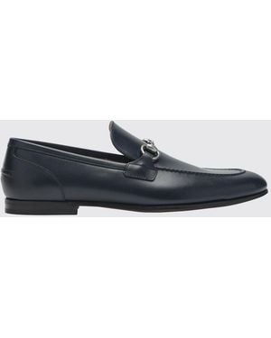 Gucci Jordaan Leder-Mokassins - Weiß
