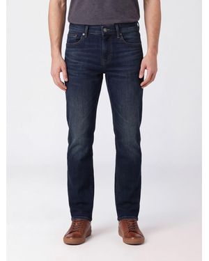 7 For All Mankind Mid-Rise Slim-Fit Skinny Jeans - Blue