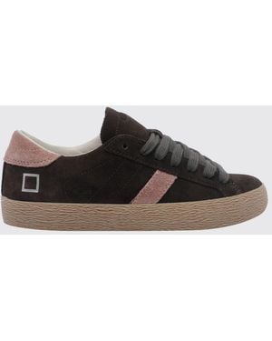 Date Baskets Basses Hill En Daim Avec Doublure En Éponge Et Logo - Noir