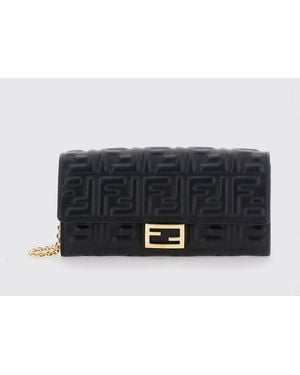 Fendi Wallet On Chain Baguette - Grigio