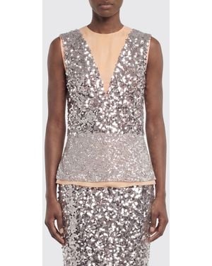 Rabanne Sequin Top - White