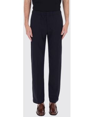 Lardini Virgin Wool Slim Fit Trousers - Blue
