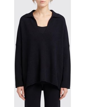 Alanui Cashmere Knit Polo Shirt - Black