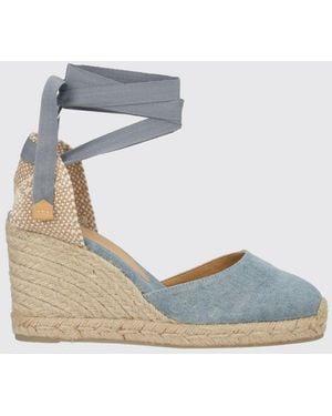 Castañer Carina Cotton Canvas Espadrilles - Blue