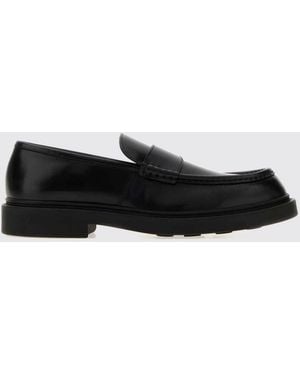 Jil Sander Smooth Calfskin Penny Loafers With Rubber Sole - White