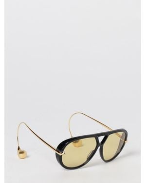 Bottega Veneta Aviator Drop Metal And Bio-Acetate Sunglasses - Natural