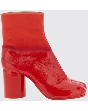 Maison Margiela Tabi Ankle Boots - Red