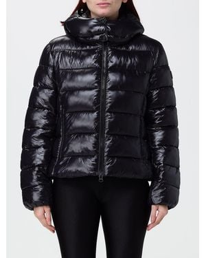 Save The Duck Cosmary Short Quilted Nylon Puffer Jacket With Hood - Black