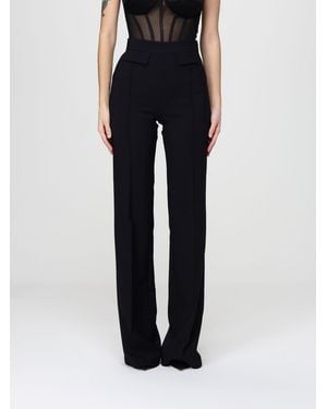 Elisabetta Franchi Crêpe Straight Trousers - Black
