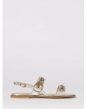 Pinko Milly 08 Leather Sandal - White
