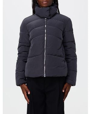 Pinko Short Water-Repellent Quilted Nylon Down Jacket With High Neck - Blue