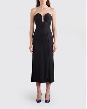 Rabanne Stretch Viscose Midi Dress - Black