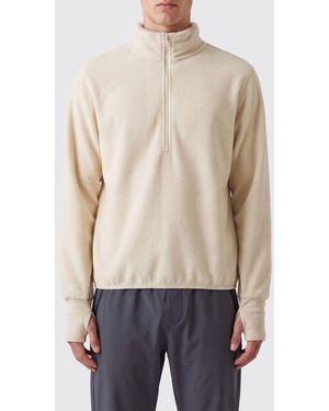 Entire studios High Neck Zipped Fleece Sweatshirt - Natural