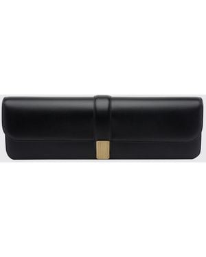 KHAITE Blake Kalbsleder-Clutch Mit Metallischem Druckknopfverschluss - Weiß