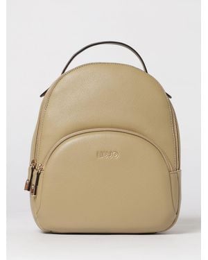 Liu Jo Grained Synthetic Leather Backpack - Natural