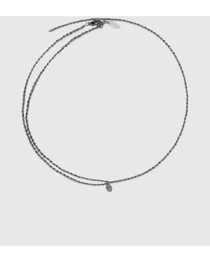 Brunello Cucinelli Faceted Metal Necklace - White