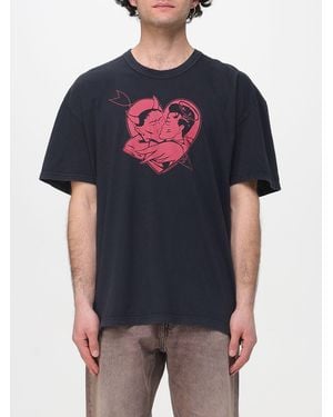 Our Legacy Printed Cotton Crew-Neck T-Shirt - Blue