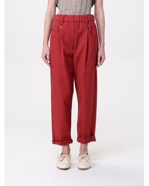 Brunello Cucinelli Pantalone - Rosso