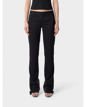 DSquared² Skinny-Hose Mit Niedrigem Bund Aus Reiner Schurwolle - Blau