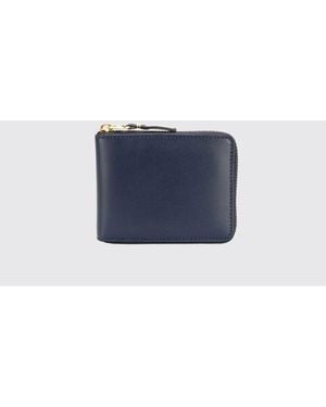Comme des Garçons Leather Wallet - Blue