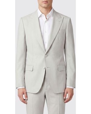 Dolce & Gabbana Dolce &Amp Gabbana Single-Breasted Virgin Wool Blazer With Peak Lapels - Grey