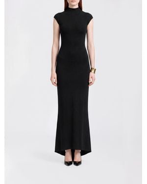 Tom Ford Asymmetric Viscose Dress - Black