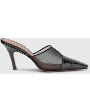 AMINA MUADDI Jamie Mesh Mules - Black