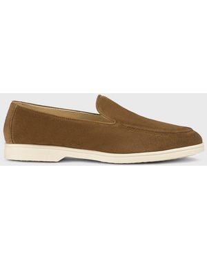 Doucal's Suede Loafers - Natural