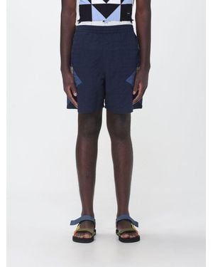 A.P.C. Quilted Cotton And Linen Connor Shorts - Blue