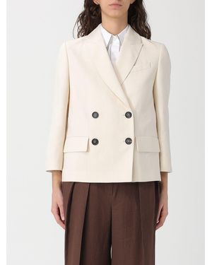 Brunello Cucinelli Double-Breasted Blazer - Natural