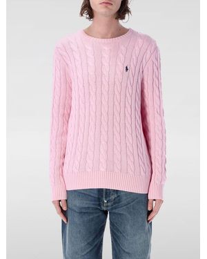 Polo Ralph Lauren Cable Knit Crew Neck Sweater - Pink