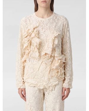 Comme des Garçons Comme Des GarÇ Ons Lace Top With Ruffles - Natural