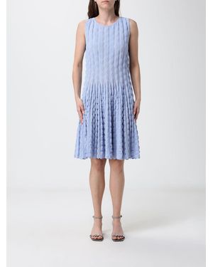 Antonino Valenti Papavero Off-The-Shoulder Knit Mini Dress - Blue