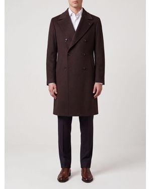 Tagliatore Knee-Length Double-Breasted Coat - Multicolour