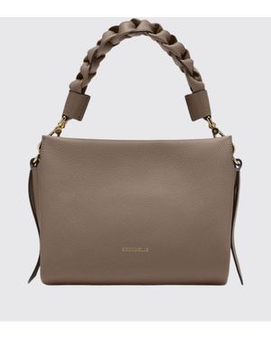 Coccinelle Boheme Mini Leather Bag - Grey