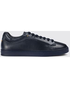 Doucal's Leather Trainers - Blue