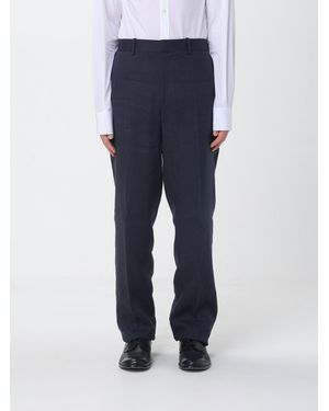 Agnona Maßgeschneiderte Hose Aus Leinenmischung - Blau