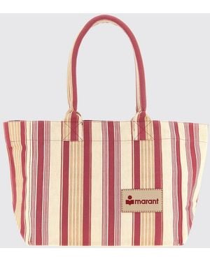 Isabel Marant Yenky Striped Cotton Bag - Red