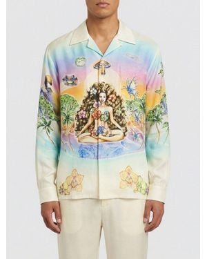CASABLANCA Shirts _Li - Blue