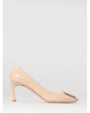 Roger Vivier Trompette Patent Leather Pumps - Natural