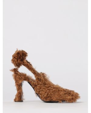 Moschino Mohair Slingback - Brown