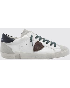 Philippe Model Prsx Paneled Sneakers - White