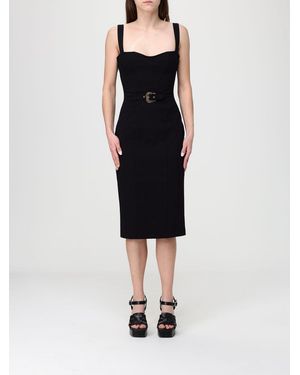 Versace Jeans Couture Stretch Crêpe Midi Dress - Black