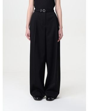 Jil Sander Wide Leg Highwaisted Pants - Black