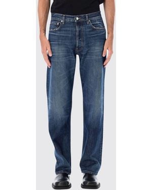 Haikure Achilles Wide-Leg Organic Cotton Denim Jeans - Blue