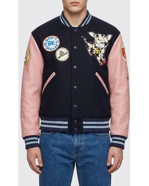 KENZO Wool Varsity Jacket - Blue